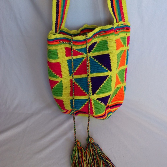 Colorful Knit Side Bag - Picture 1 of 3